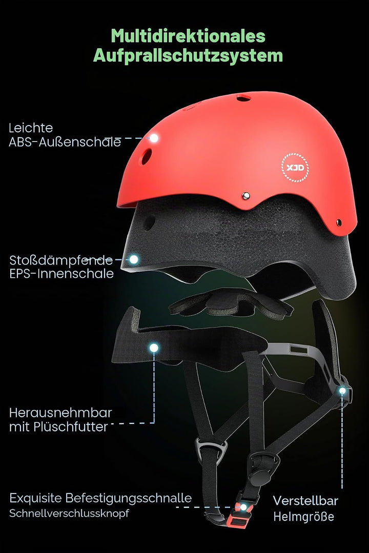 XJD Kinder Jugend Fahrradhelm Klassiker Kinderhelm CE-Zertifizierung für Multisport Fahrrad Klettern