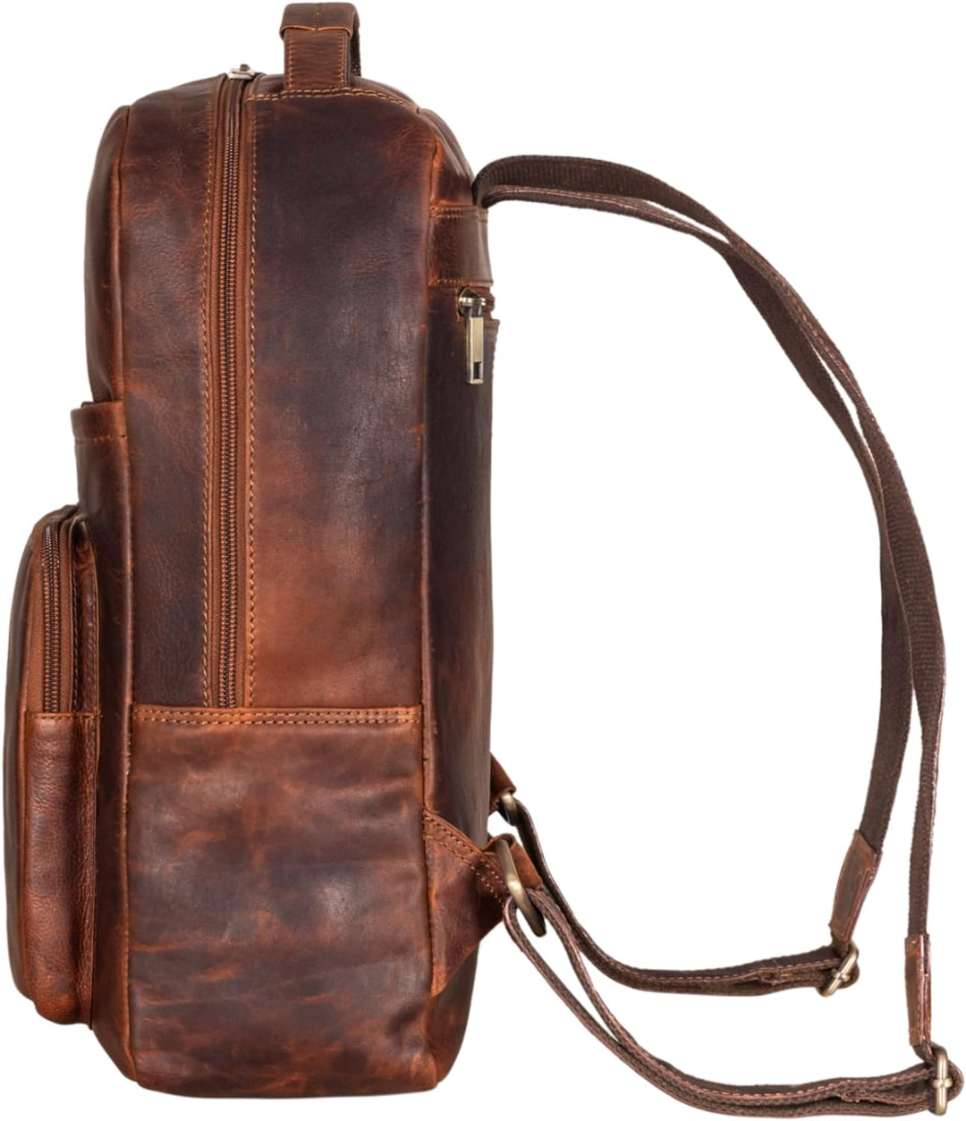 STILORD 'Glover' Business Lederrucksack für 15,6 Zoll Laptop Rucksack für Damen und Herren DIN A4 Of