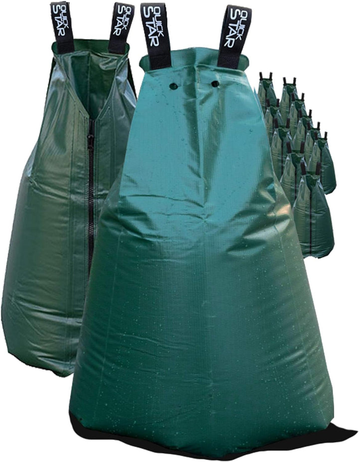 QUICK STAR 12 Stück Tree Bag 75L Baumbewässerungssack Tropfen Wasserbehälter Wassersack