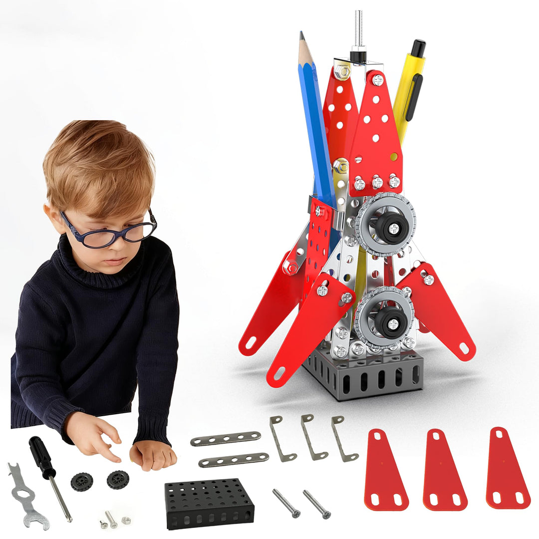 STEM Metall-Konstruktionsset: 3D Modellbausatz | Technikspielzeug ab 8 Jahren | Eltern-Kind-Aktivitä