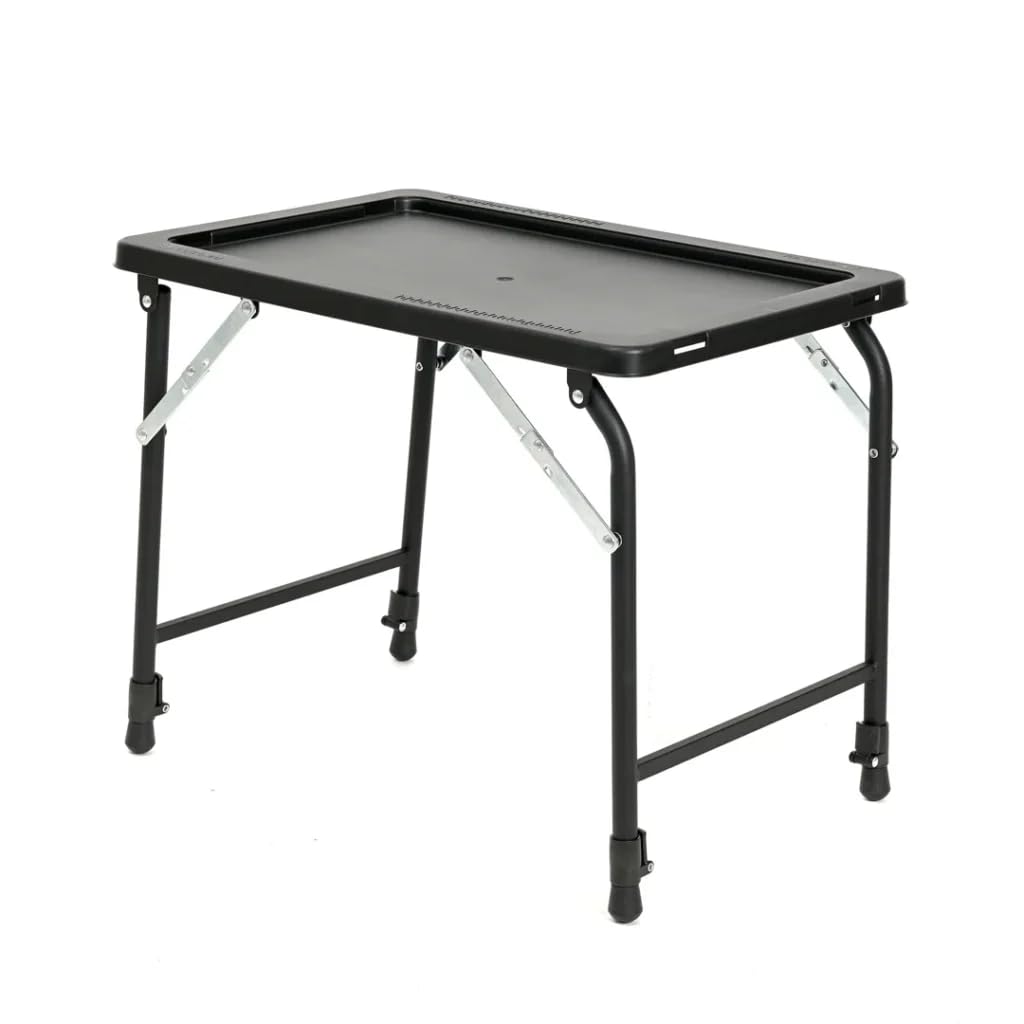FOXCUP Carp Angeltisch ST5 Deluxe Campingtisch Karpfen Klapptisch Angeln mit extra Höhe 60x40x39-59
