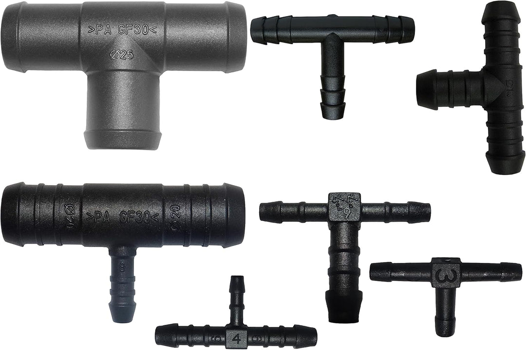 T-Schlauchverbinder Grössen wählbar von 3 bis 32 mm auch reduziert RGV PA GF30 T Stück (10, reduzier