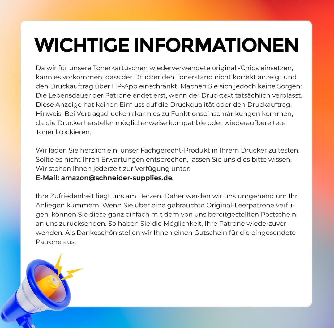 schneiderprintware [Mit Original-Chip | wiederverwendet] Toner kompatibel mit 149A W1490A 149X W1490
