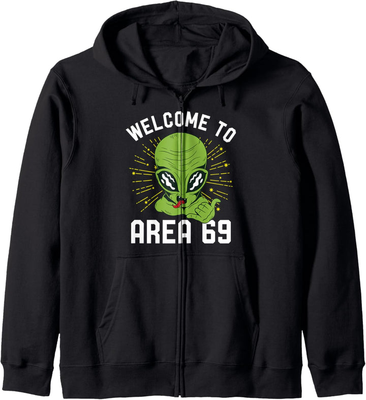 Area 69 - Freches Alien - Lustiges Meme für Erwachsene Kapuzenjacke