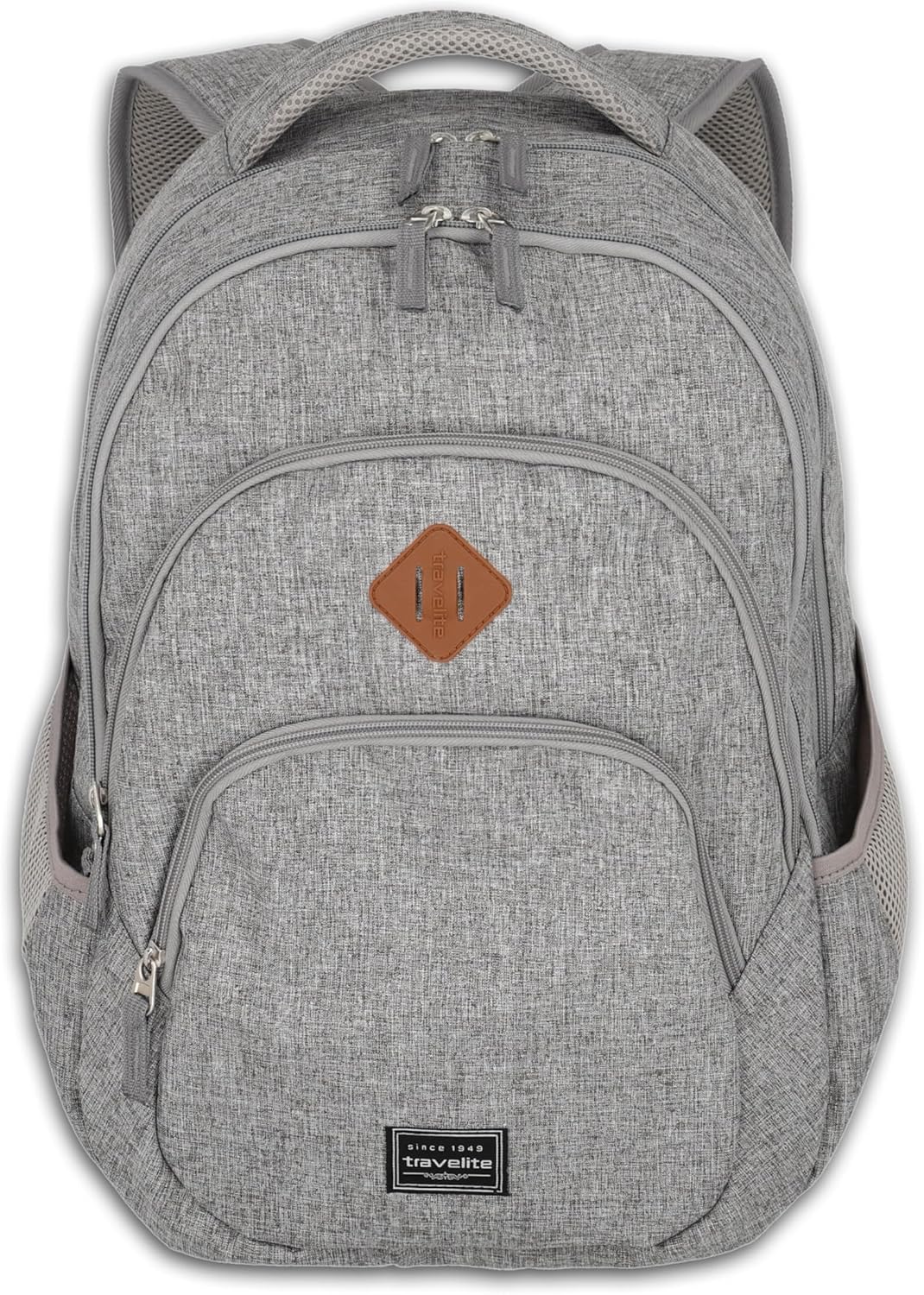 Travelite Handgepäck Rucksack, Laptop Rucksack 15,6 Zoll, BASICS, Daypack, Tagesrucksack mit vielen