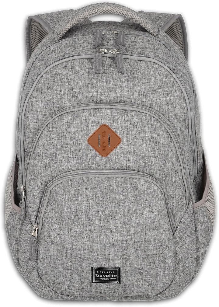 Travelite Handgepäck Rucksack, Laptop Rucksack 15,6 Zoll, BASICS, Daypack, Tagesrucksack mit vielen