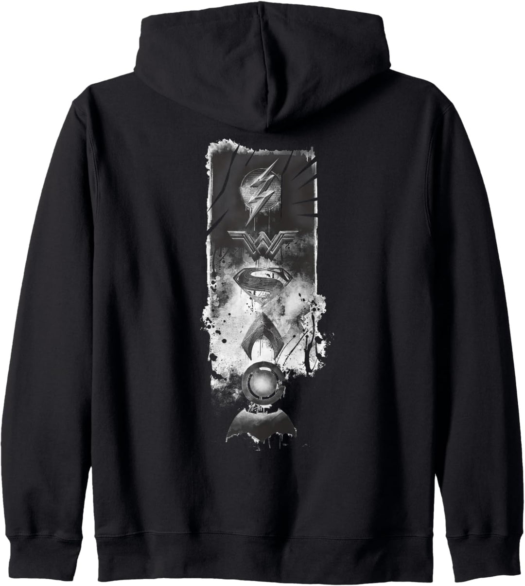 DC Justice League-Logo, Grunge Kapuzenjacke