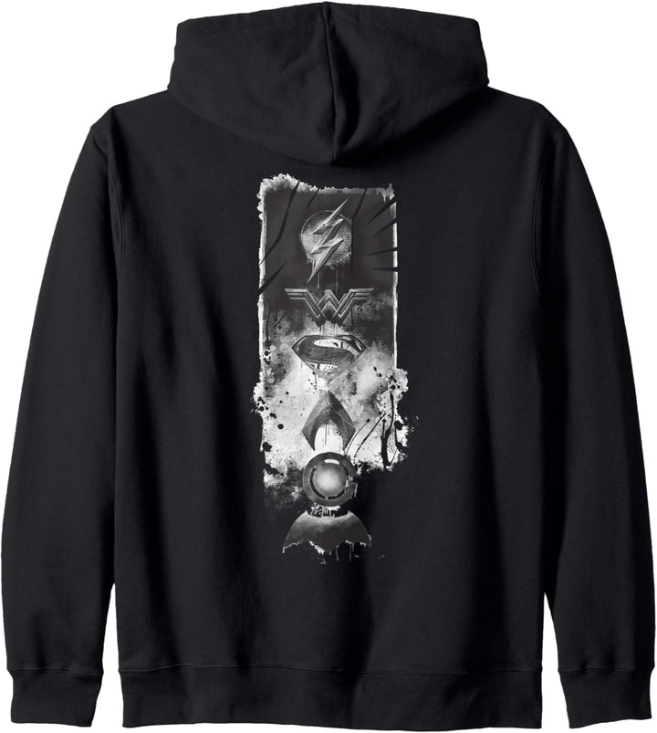 DC Justice League-Logo, Grunge Kapuzenjacke