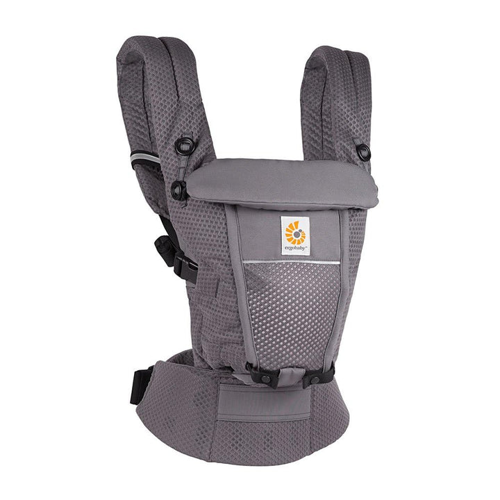 Ergobaby Adapt Babytrage für Neugeborene ab Geburt, 3-Positionen SoftFlex Mesh Ergonomische Babybauc