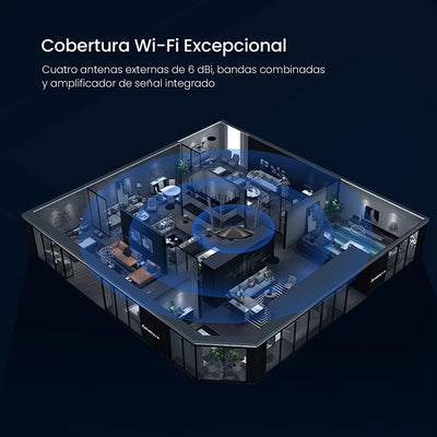 Tenda AC19 WLAN Router DualBand Gigabit Router, （AC2100 2.4 GHz 300Mbps, 5GHz 1733Mbps, 4 Gigabit LA