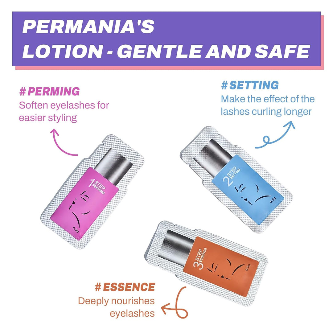 PERMANIA Wimpernlifting Set, Lash Lifting Set, Einzeln Verpackt Wimpern & Augenbrauen Lifting, Verwe