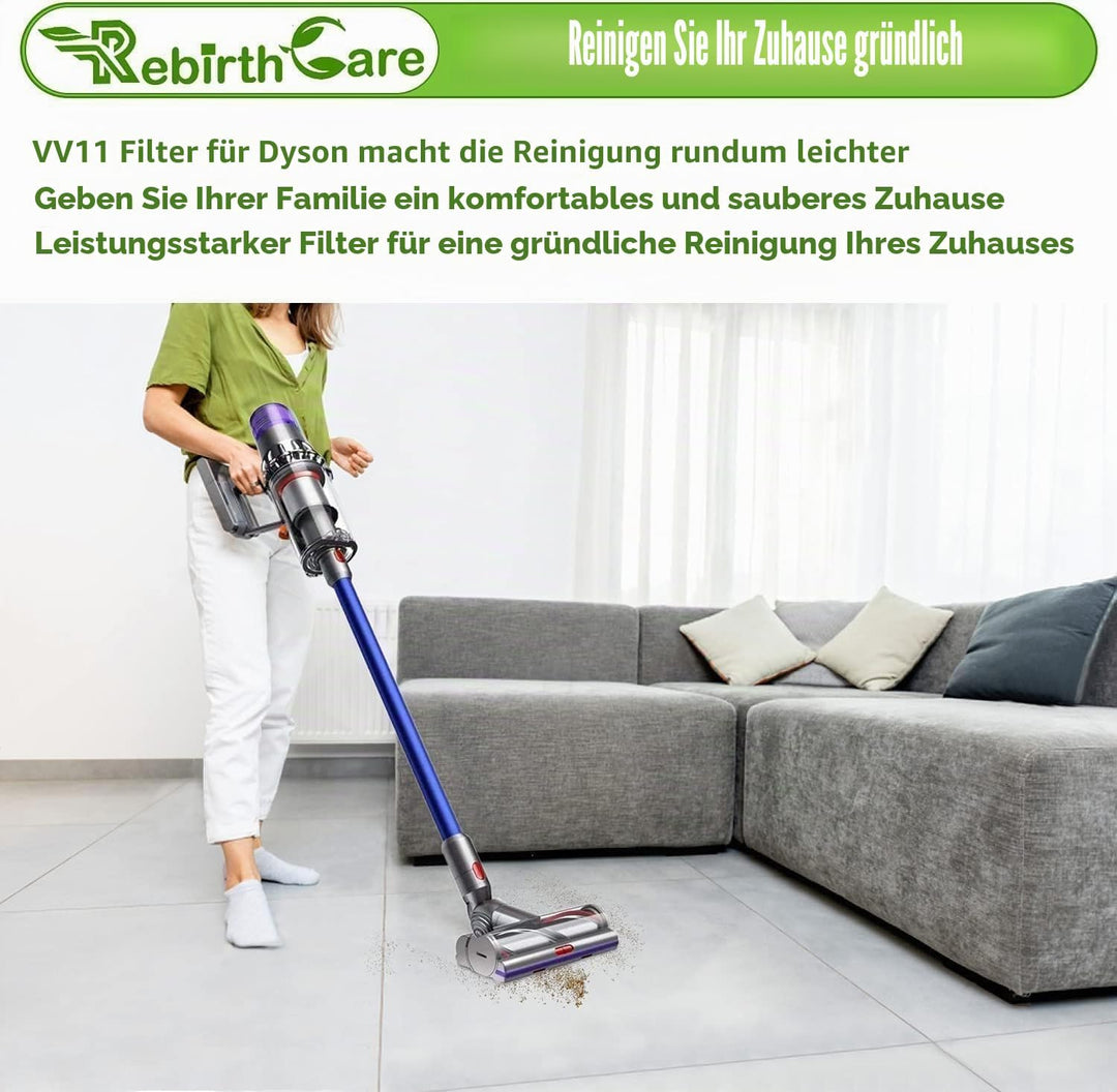 Rebirthcare 3er-Pack Filter für Dyson V11 V15 SV14 SV17 SV22 Absolute Animal Extra Pro Detect Torque