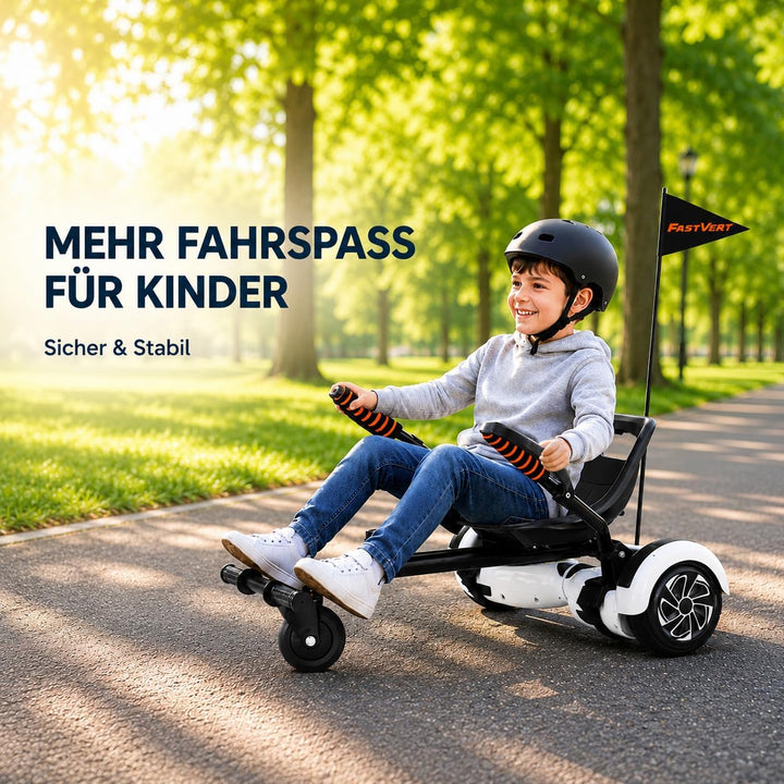 Fastvert Hoverboard Sitz Zubehör Verwandelt Ihr Hoverboard in einen Go Kart, so Macht das Treiben vi