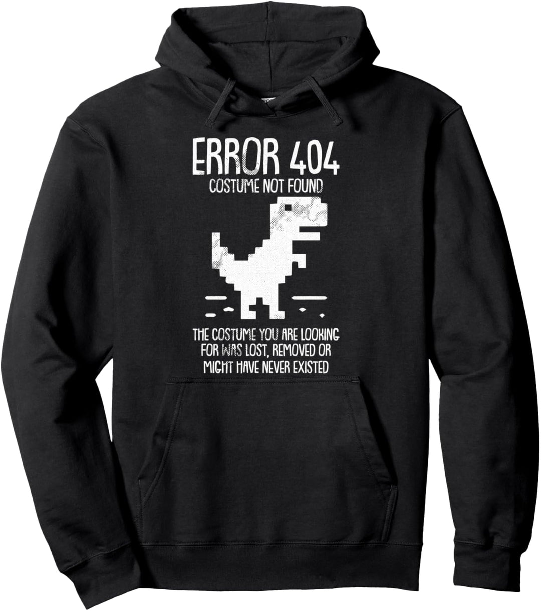 Error 404 Kostüm Not Found Lazy Halloween Funny Geek Nerd Pullover Hoodie