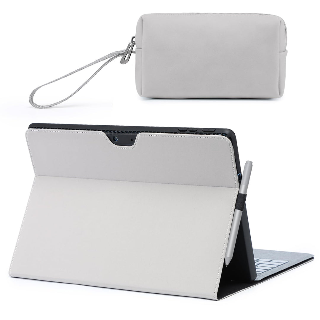 HYZUO Hülle Abdeckung Schutzhülle für 13 Zoll Surface Pro 9 5G 2022 Tragbar Folio Ständer mit Stylus