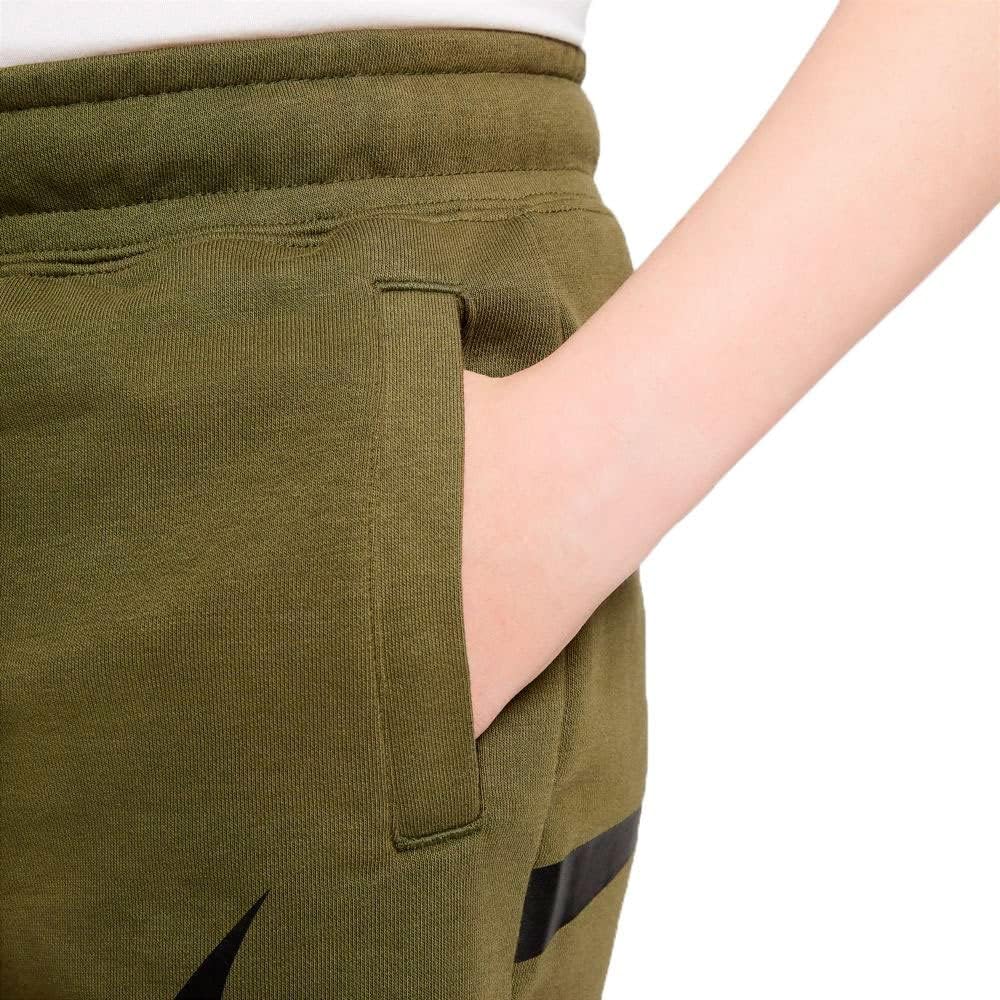 NIKE B NSW Swoosh Shorts Kurze Hose, grün, 16 años