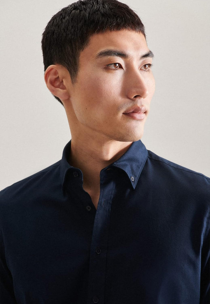 Seidensticker Herren Business Hemd - Bügelfreies Hemd mit sehr schmalem Schnitt - X-Slim Fit - Langa