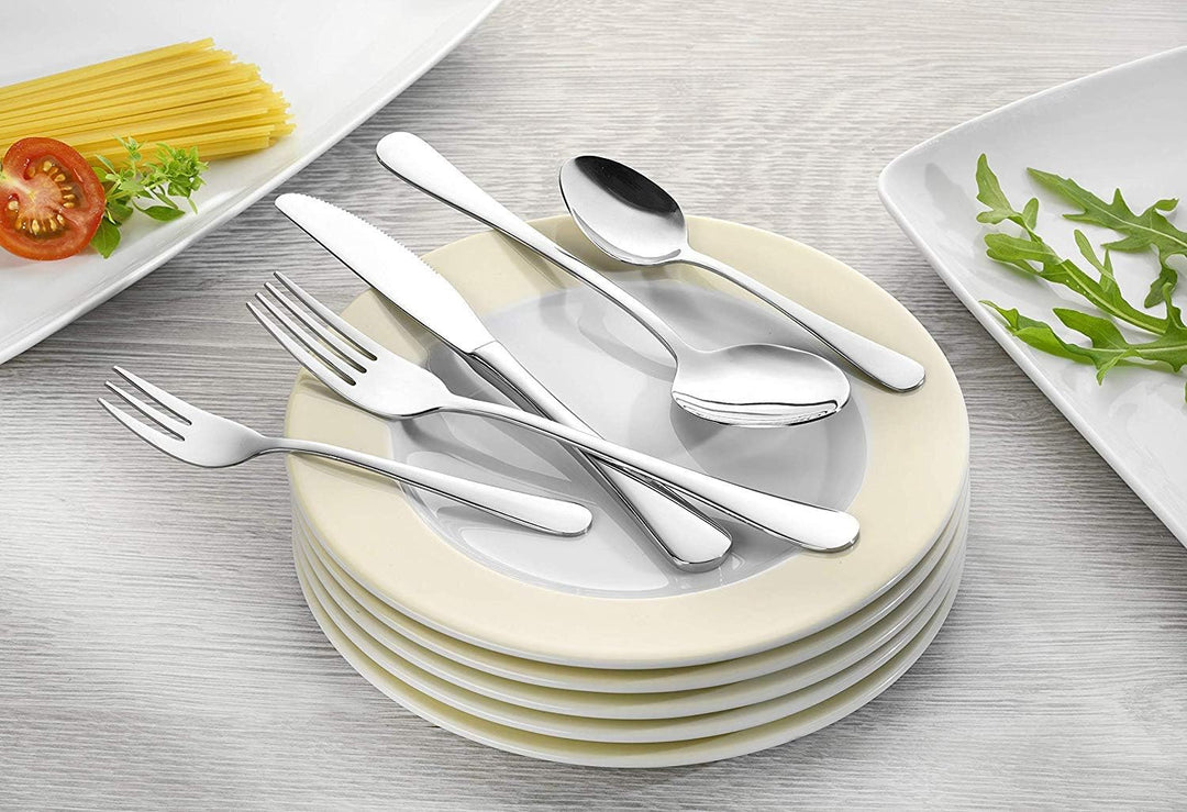 Esmeyer Messerset Sylvia, 12 TLG, 156-117, 13/0 Edelstahl hochglanzpoliert Bundle mit Gabel-Set, Bun
