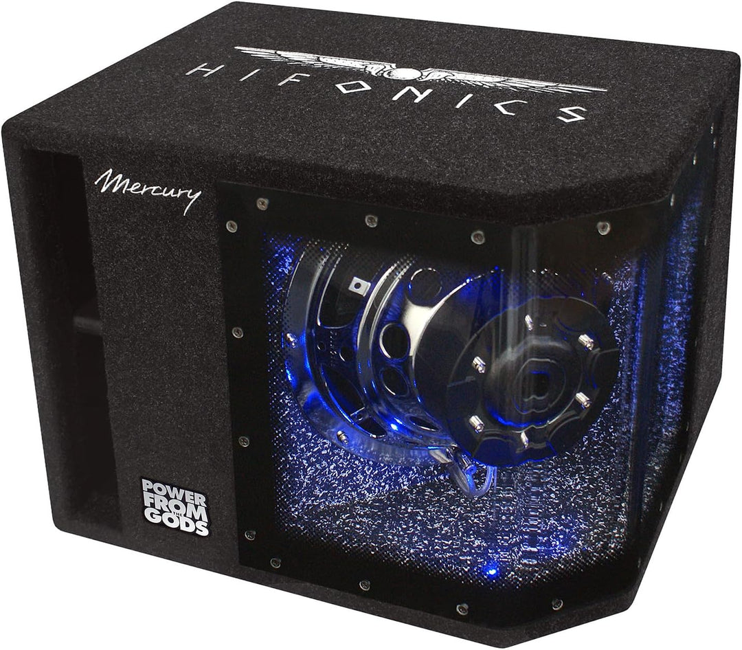 Mediadox Hifonics/Crunch Basspaket - 2-Kanal Endstufe/Verstärker+ Subwoofer+Kabel-Set / MR10BP + GPX
