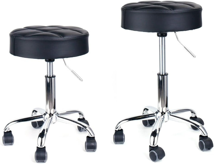 Leader Accessories Drehhocker höhenverstellbar Rollhocker Funktionaler Arbeitshocker Studiohocker im