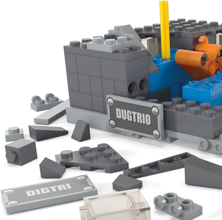 MEGA Pokémon Actionfigur-Bauset, Mini Motion-Digdri mit 350 Teilen und Auftauchbewegung, Spielzeug f