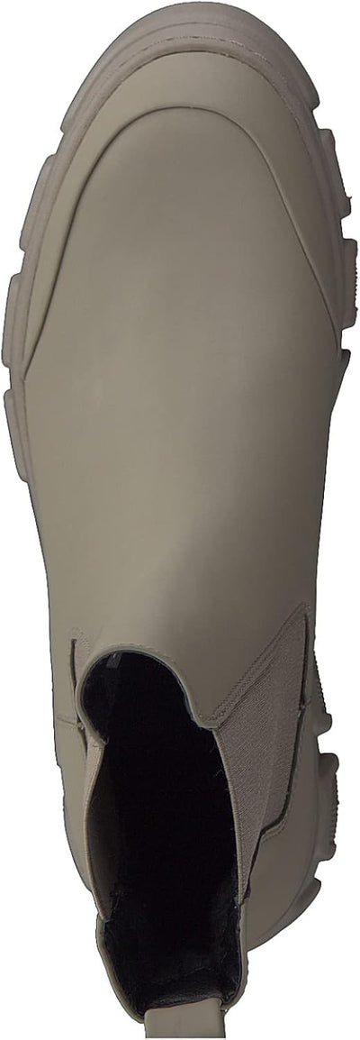 Tamaris Damen Chelsea Boots, Frauen Stiefeletten,Wechselfussbett 40 EU Grau Taupe Uni, 40 EU Grau Ta