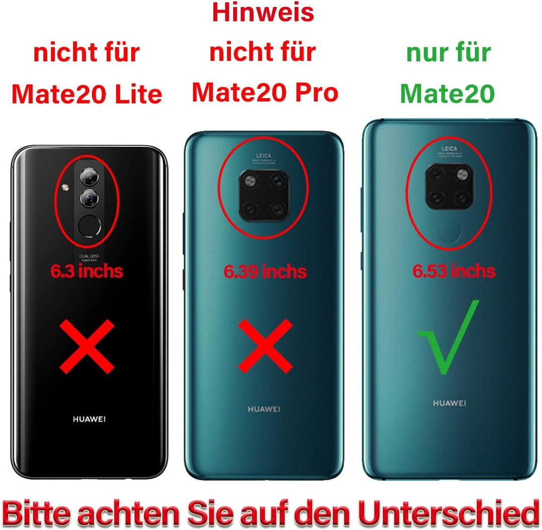 swark TFT LCD Display Kompatibel mit Huawei Mate 20 (Nicht Lite) (Schwarz Ohne Rahmen) Touchscreen +