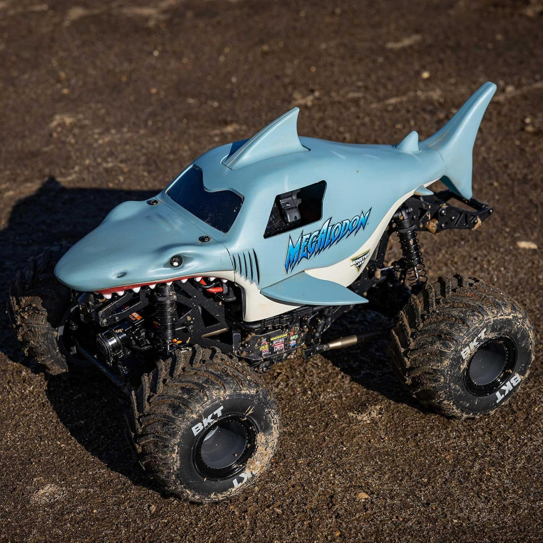 LOSI 1:8 Mini LMT Megalodon Monster Jam Truck 2S 4x4 Ready to Run Bürstenmotor, inkl Akku und Ladege