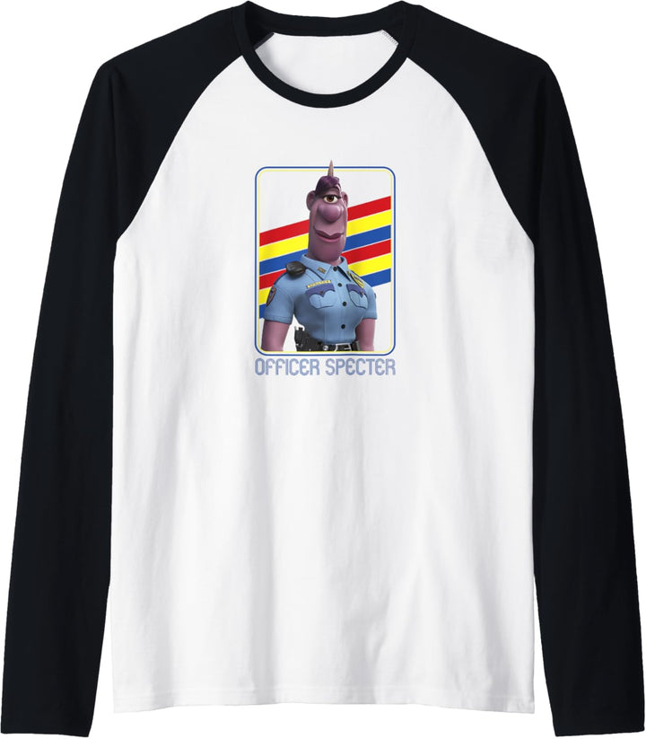 Disney Pixar Onward Officer Specter Retro Regenbogen Portrait Raglan