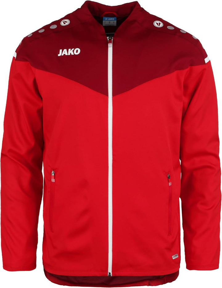 JAKO Herren Präsentationsjacke Champ 2.0, marine/darkblue/skyblue, XXL, 9820, M Rot/Weinrot