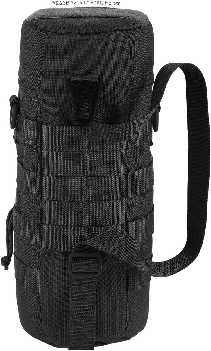Maxpedition 12-Inch X 5-Inch Bottle Holder Schwarz, Schwarz