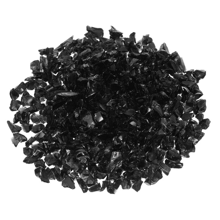 QUARKZMAN 1 Pfund Feuer Glas Felsen 6-9mm Hoch Glanz Reflektierend Feuerstelle Glas für Kamin Feuers