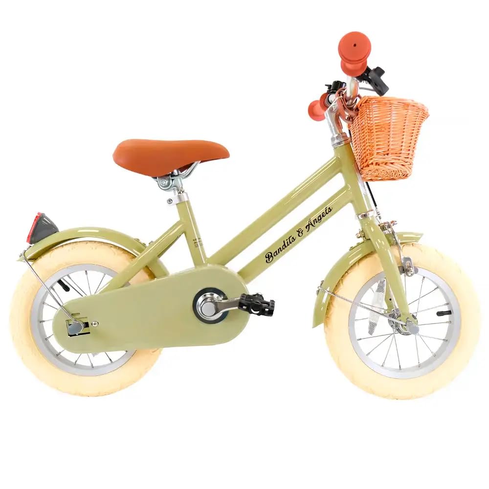 Bandits and Angels Kinderfahrrad Retro Rider 12 Zoll Grün, Grün