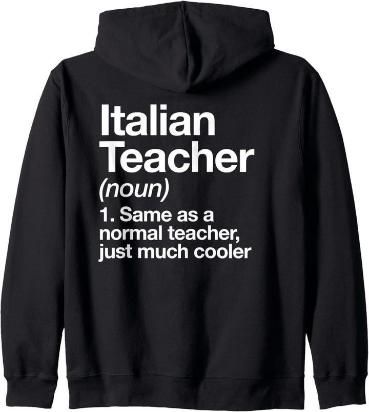Italienischlehrer Definition Lustige Schule Kapuzenjacke