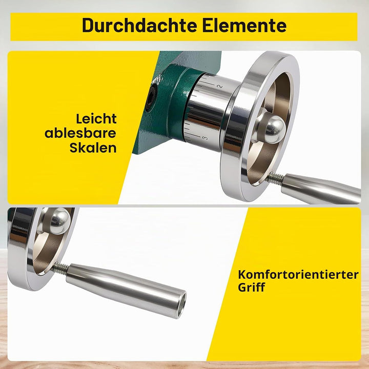 Kreuztisch 570x100mm, Frästisch, Koordinatentisch mit 270 mm X-Achse, 125 mm Y-Achse, 2‑achsiger Frä