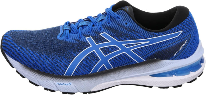 ASICS GT 2000 10 Strassenlaufschuhe für Männer Schwarz Weiss 41.5 EU Black White, 41.5 EU Black Whit