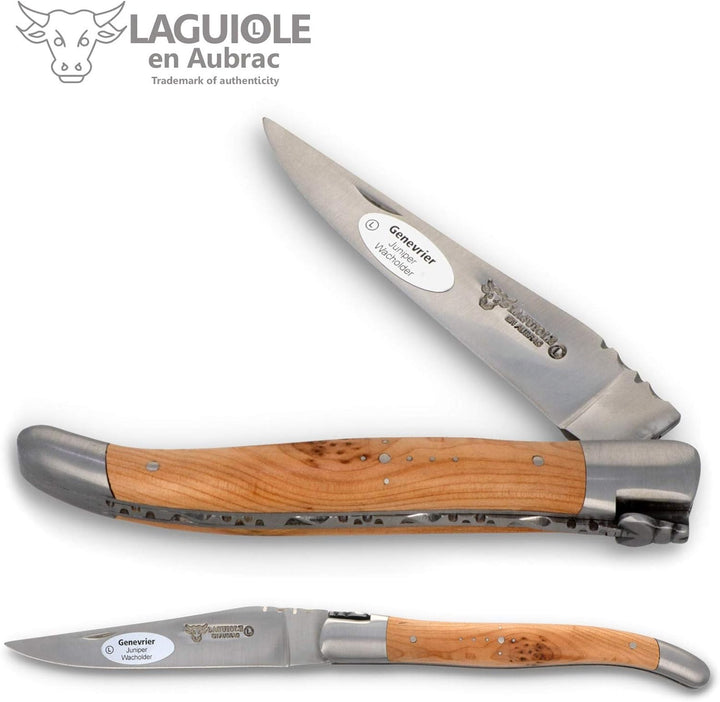 Laguiole en Aubrac Taschenmesser L0212GEIF 12 cm, Klinge 10 cm matt, Backen matt, Griffschalen Wacho