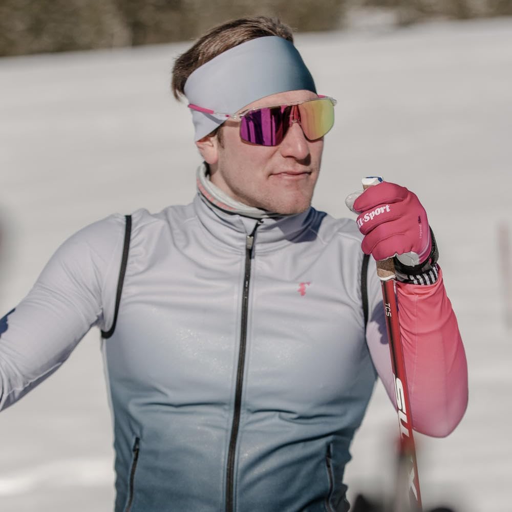 Julbo Damen und Herren DENSITY Sonnenbrille Laufen, Radfahren Einheitsgrösse Kristall / Rosa, Einhei