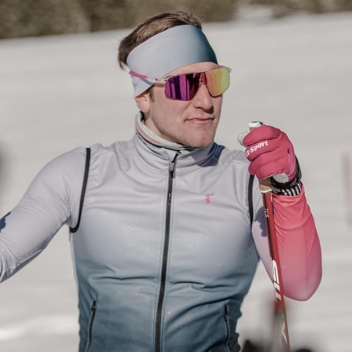 Julbo Damen und Herren DENSITY Sonnenbrille Laufen, Radfahren Einheitsgrösse Kristall / Rosa, Einhei