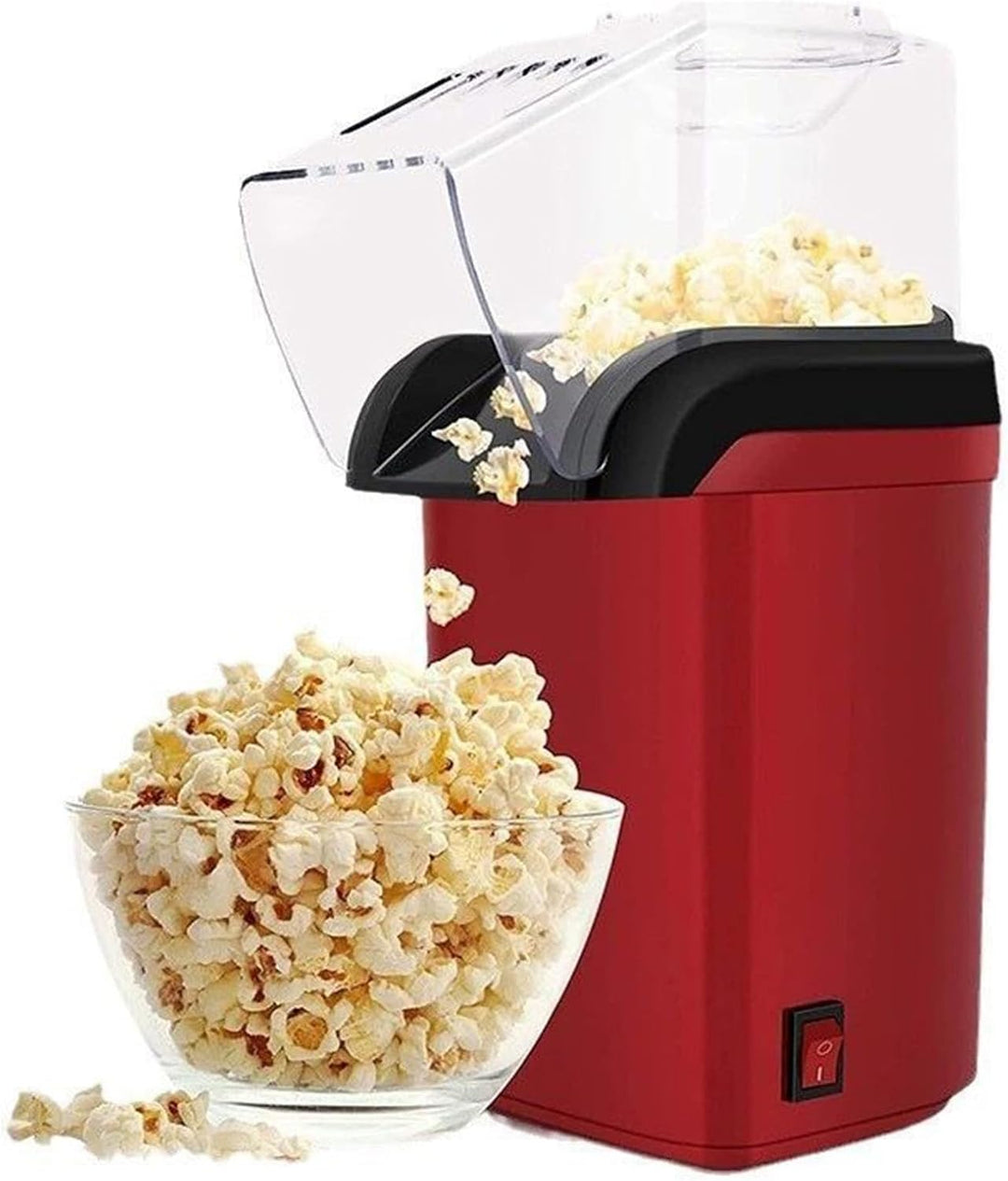 Heissluft Popcornmaschine | Schnelles Popcorn-Gerät Für Bis Zu 2 Liter - Herstellt bis zu 1,9 Liter