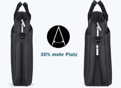 Voova grosse Laptoptasche für 14 15 15,6 16 Zoll Laptop, 30% mehr Kapazität Innenfächer verdickt was