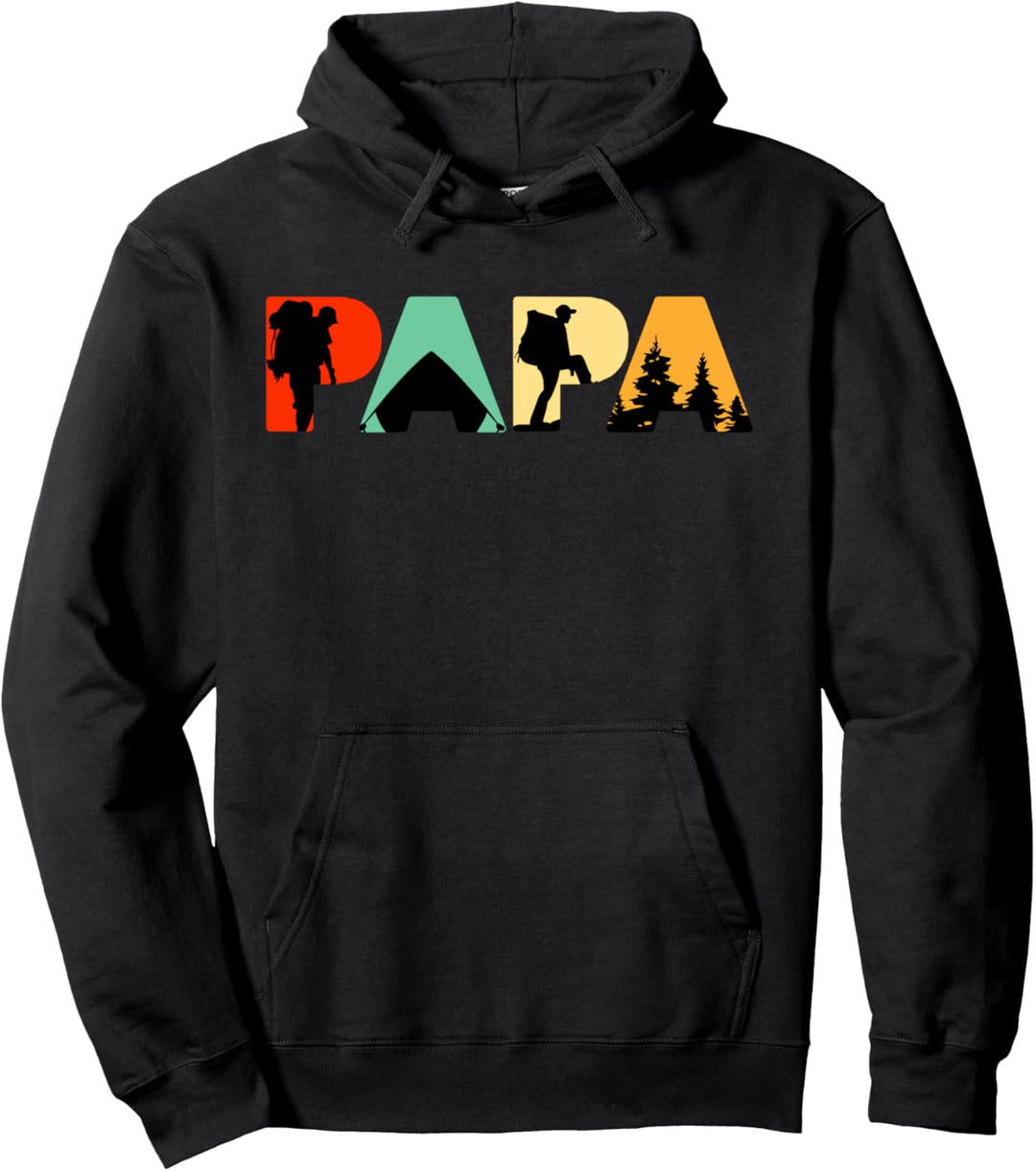 Retro-Camping-Papa, Lustiges Vintage-Papa-Camping-Geschenk Pullover Hoodie