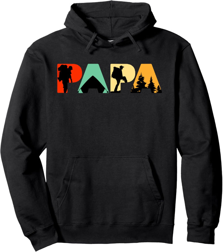 Retro-Camping-Papa, Lustiges Vintage-Papa-Camping-Geschenk Pullover Hoodie