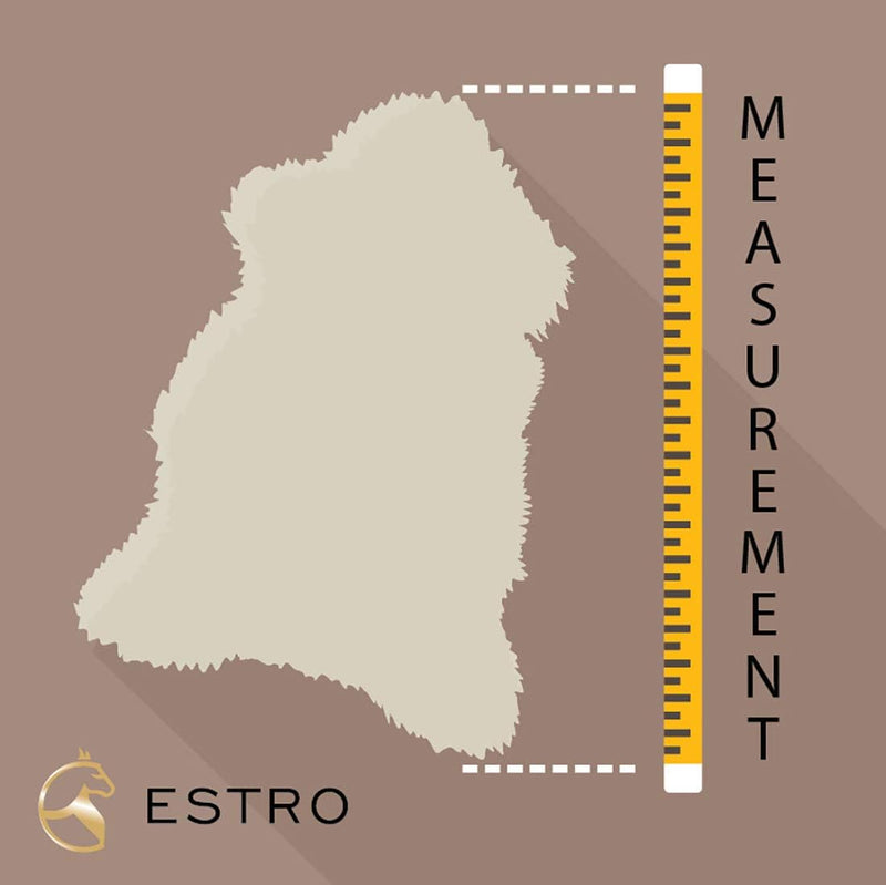 ESTRO | Echt ISLÄNDISCHER Schaffell Lammfell Teppich | Glänzend und luxuriös | Farbvielfalt ESI (Ony