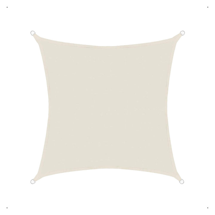 Sonnensegel luftdurchlässig 3m Quadrat Sonnenschutz HDPE - Cream Cream 3m quadrat HDPE, Cream 3m qua