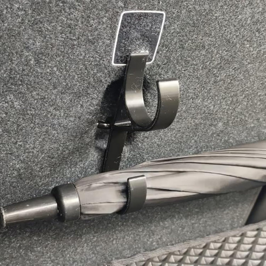4 Stück Auto Kofferraum Regenschirm Halter Haken | Schirmhalter für Auto | Regenschirm Halterung | R
