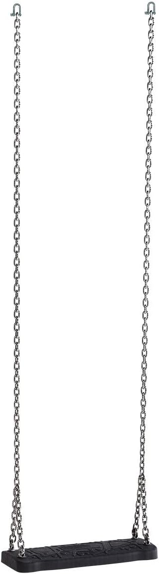 Schaukelsitz Style L schwarz, Kette:250 cm verzinkt, 250 cm verzinkt
