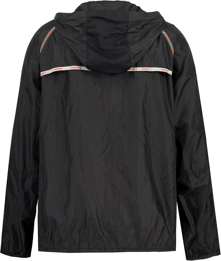 Ulla Popken Damen Leichte Funktionsjacke, Tapes, Wasserabweisend Jacken 42-44 Schwarz, 42-44 Schwarz
