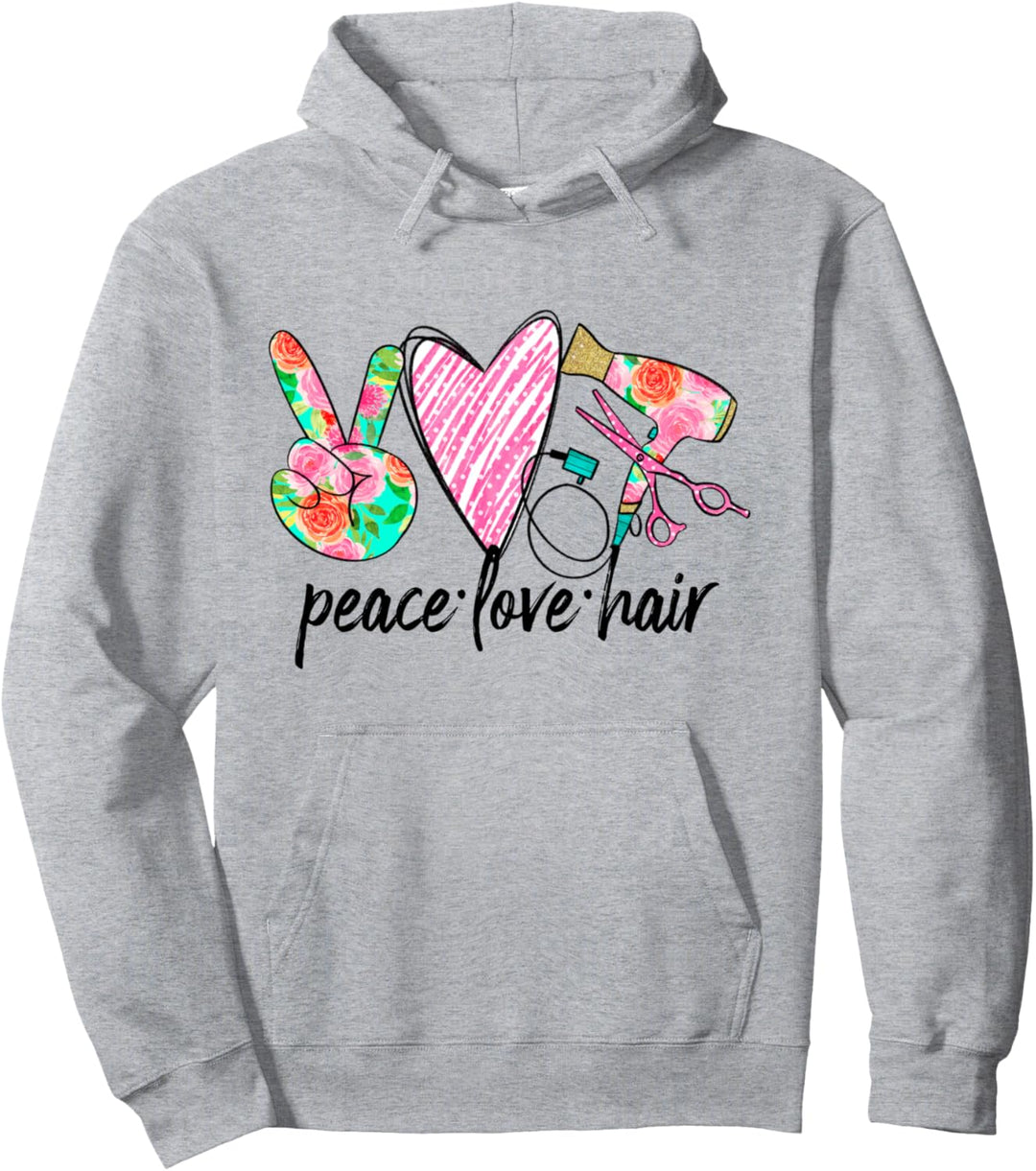 Friedensliebeshaar Pullover Hoodie