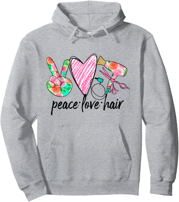 Friedensliebeshaar Pullover Hoodie